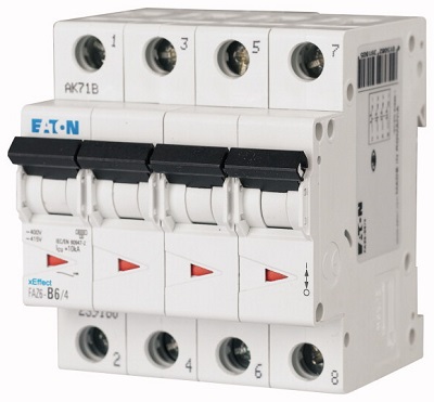 Interruttore Magnetotermico 4x63A C 10kA FAZ6-C63/4